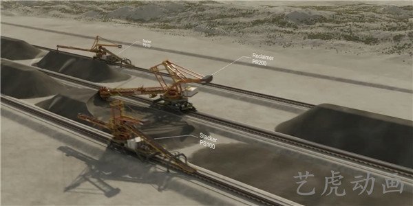 重工業建設交通運輸鐵路擴建工程施工動畫 (2) 重工業建設交通運輸鐵路擴建工程施工動畫 (2)